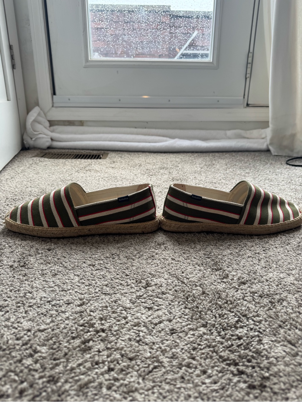 Soludos Men’s Espadrilles - Olive/Red/Cream - Size 10 — image 2 of 5